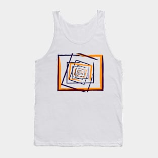 Abstract paint modern orange purple Tank Top